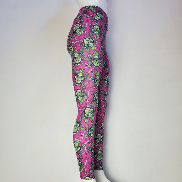 NEW LuLaRoe Pink Paisley Leggings - Picture 2 of 9